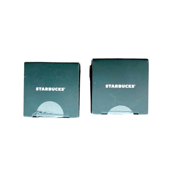 NWT STARBUCKS COFFEE 2022 Hunter Green Mini Studded Tumbler Cups Keychains - Picture 4 of 7